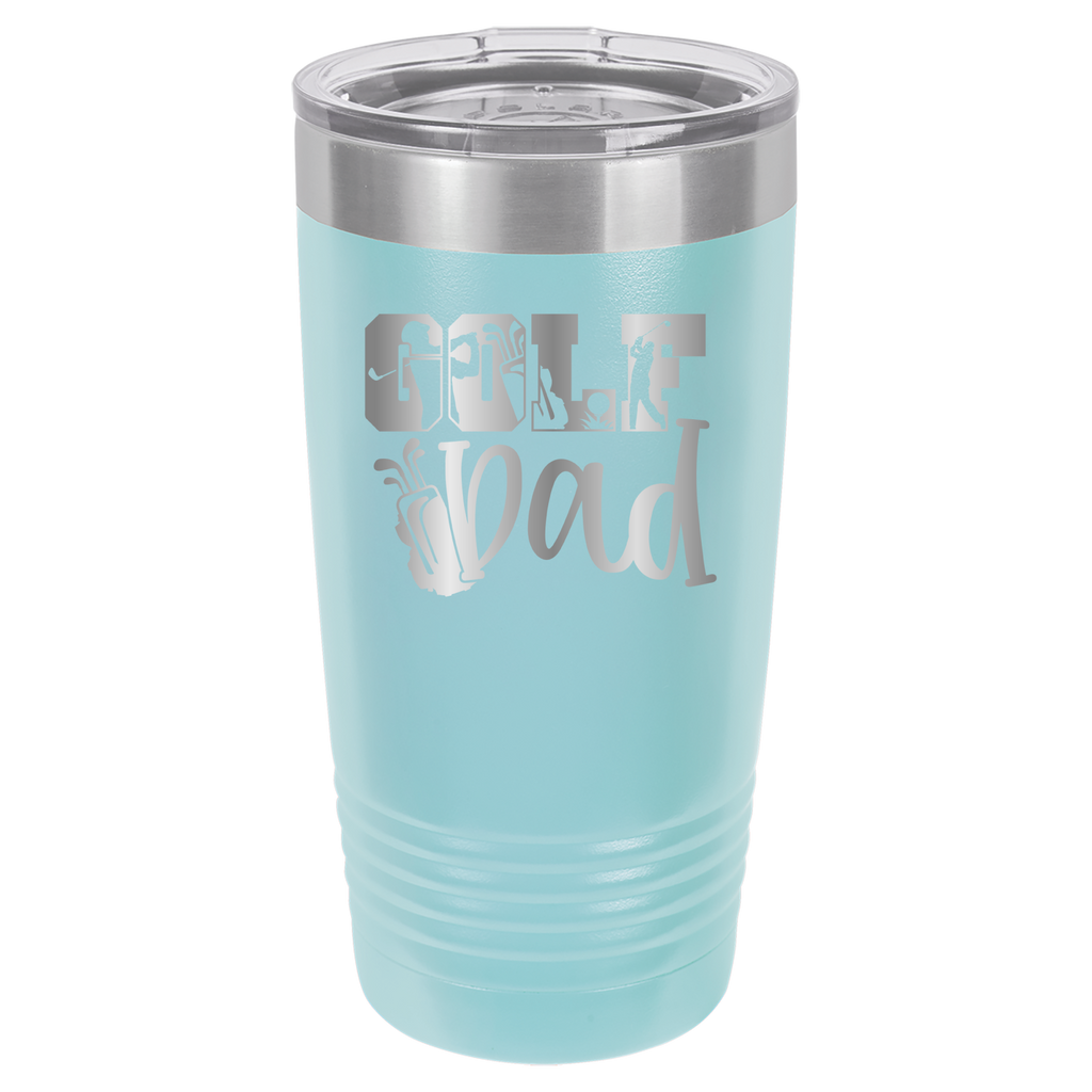 Golf Dad - 20oz Polar Camel Tumbler - Light Blue image