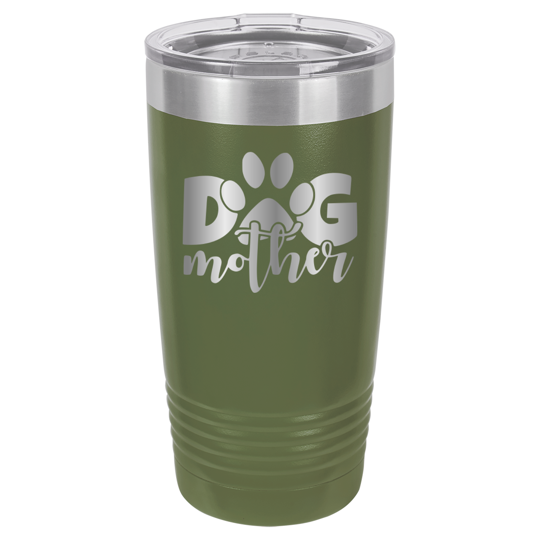 Dog Mother - 20oz Polar Camel Tumbler - Olive Green image