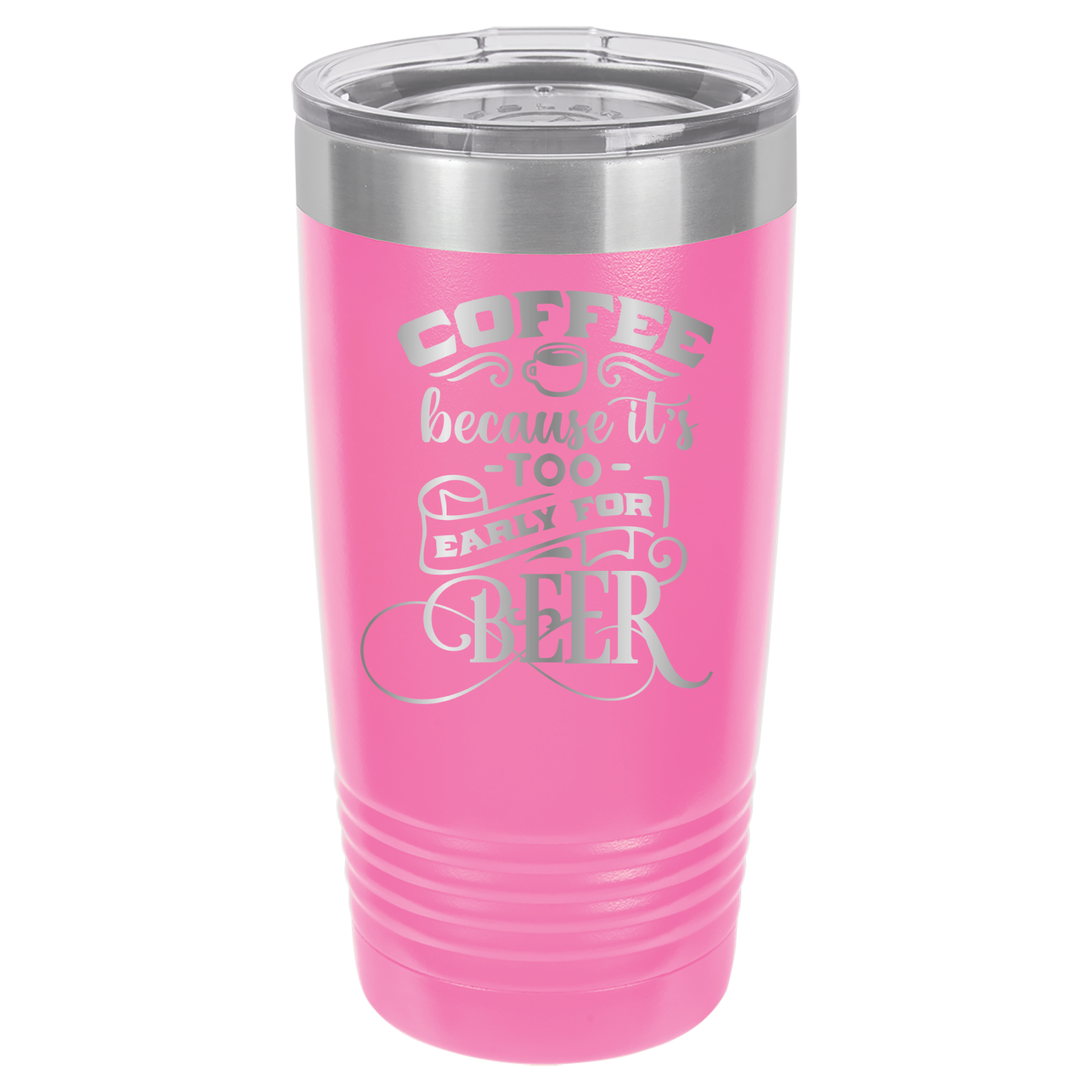 Coffee Because It's Too Early For Beer - 20oz Polar Camel Tumbler image 11