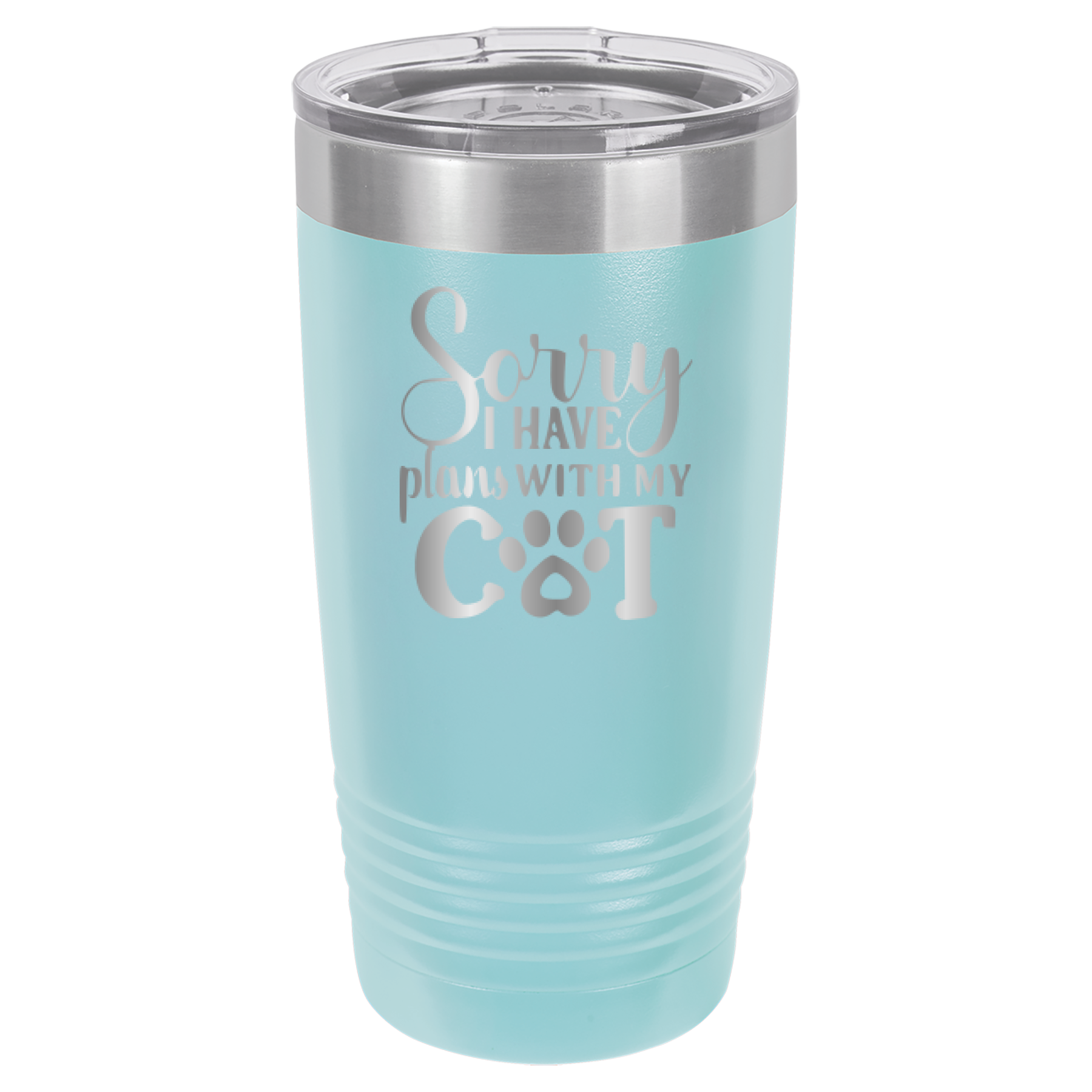 Sorry I Have Plans With My Cat - 20oz Polar Camel Tumbler image 12