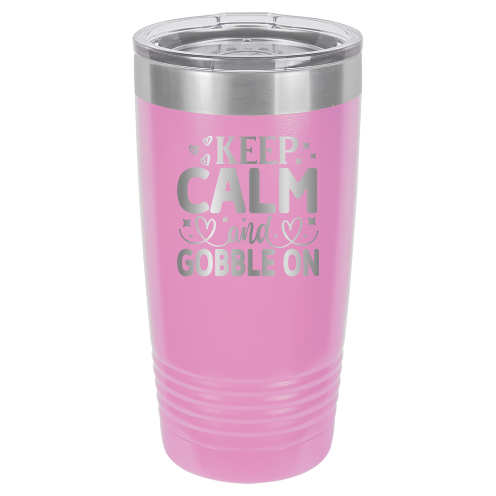 Keep Calm and Gobble On - 20oz Polar Camel Tumbler image 11