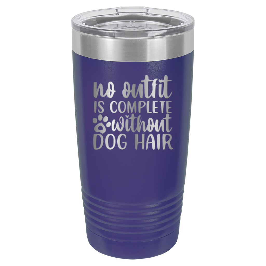 No Outfit Is Complete Without Dog Hair - 20oz Polar Camel Tumbler - Purple image