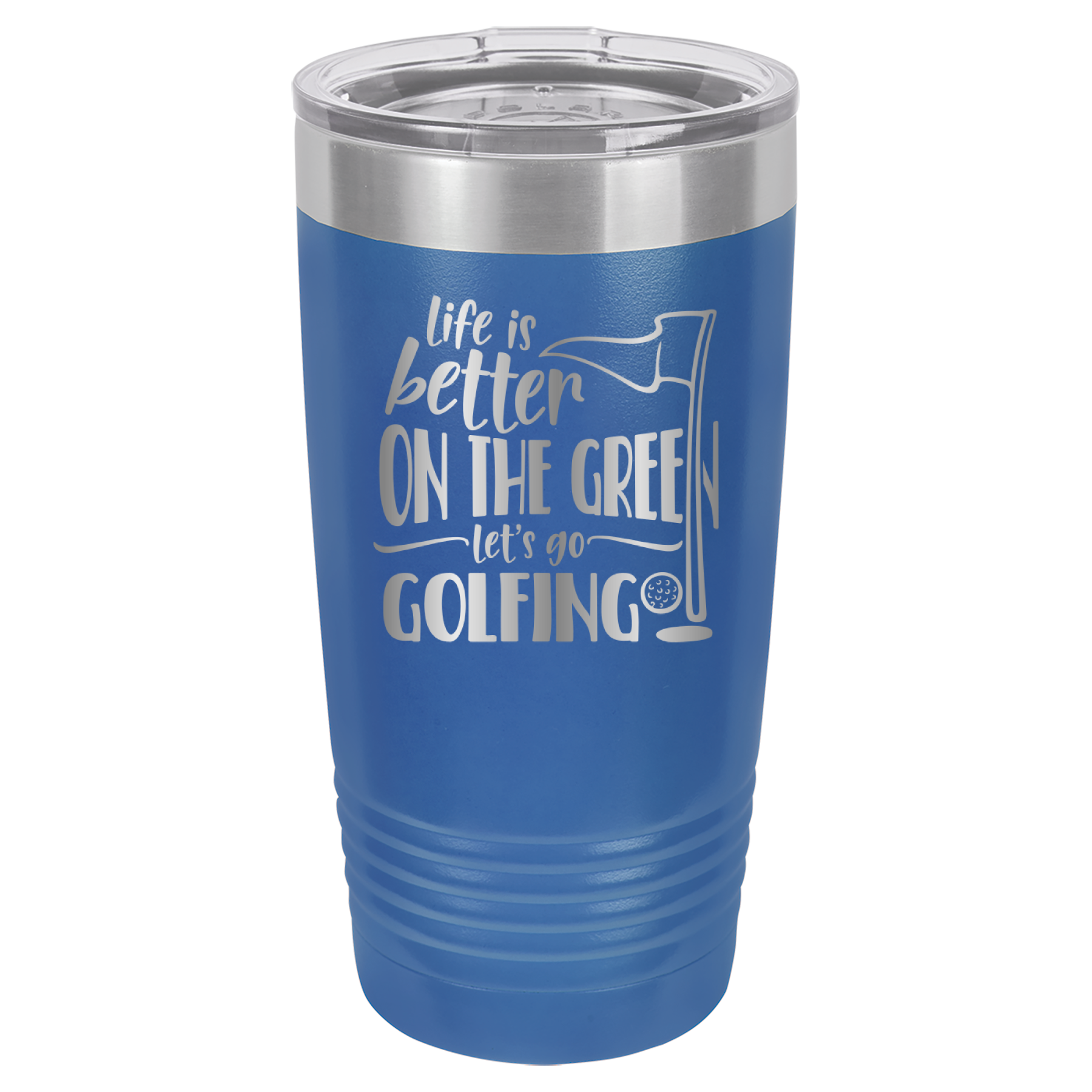 Life Is Better On The Green, Let's Go Golfing - 20oz Polar Camel Tumbler image 2