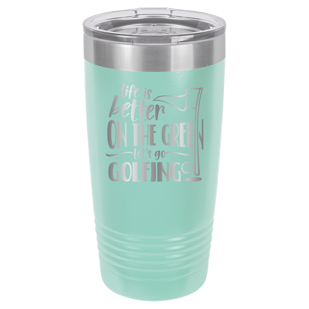 Life Is Better On The Green, Let's Go Golfing - 20oz Polar Camel Tumbler image 15
