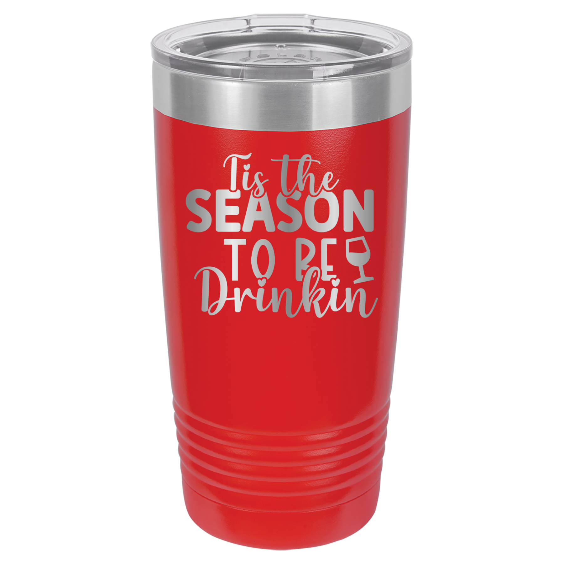 Tis The Season To Be Drinkin' - 20oz Polar Camel Tumbler - Red image