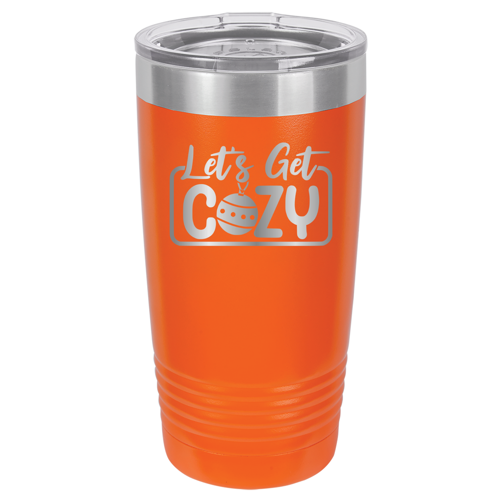 Let's Get Cozy - 20oz Polar Camel Tumbler - Orange image
