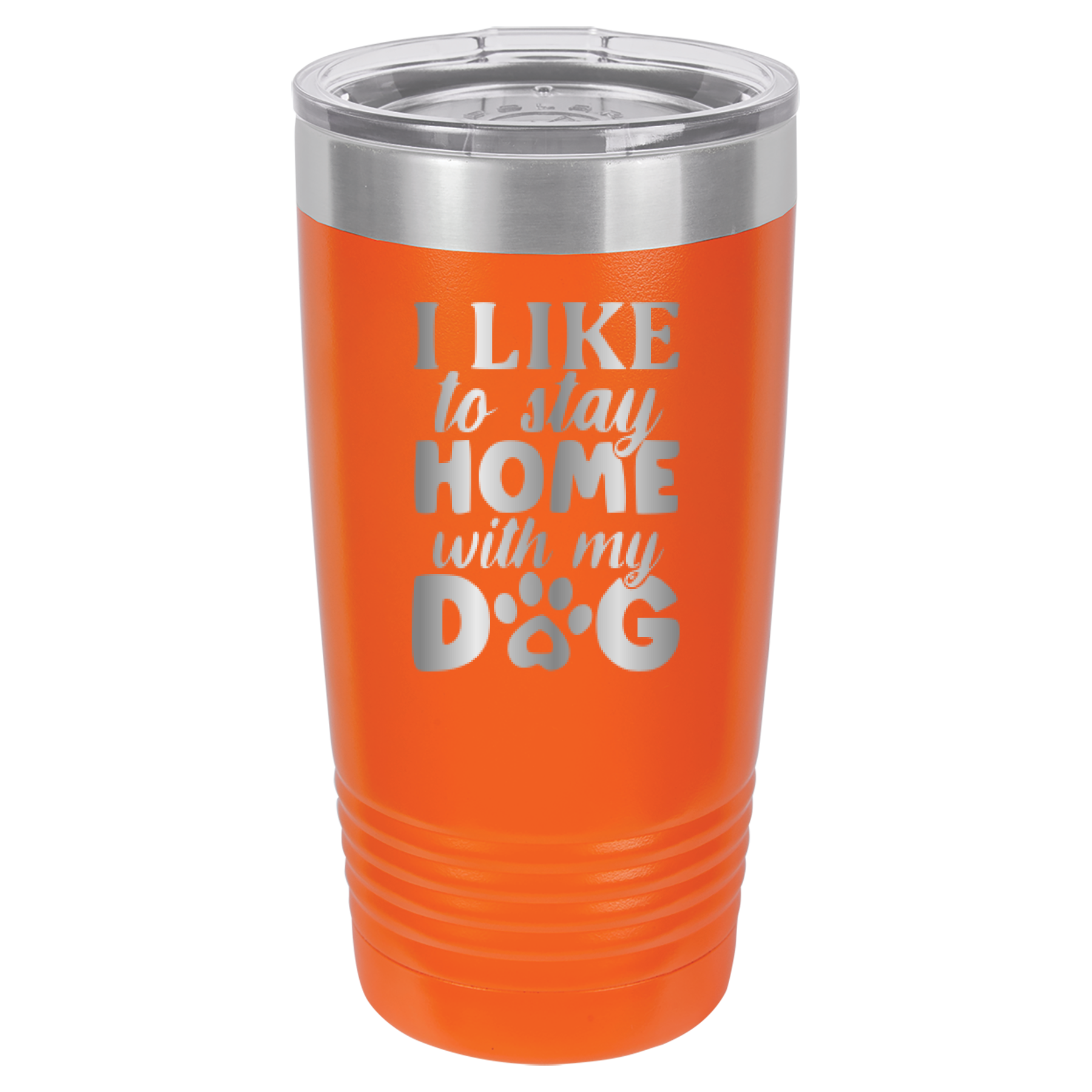 I Like To Stay Home With My Dog - 20oz Polar Camel Tumbler image 7