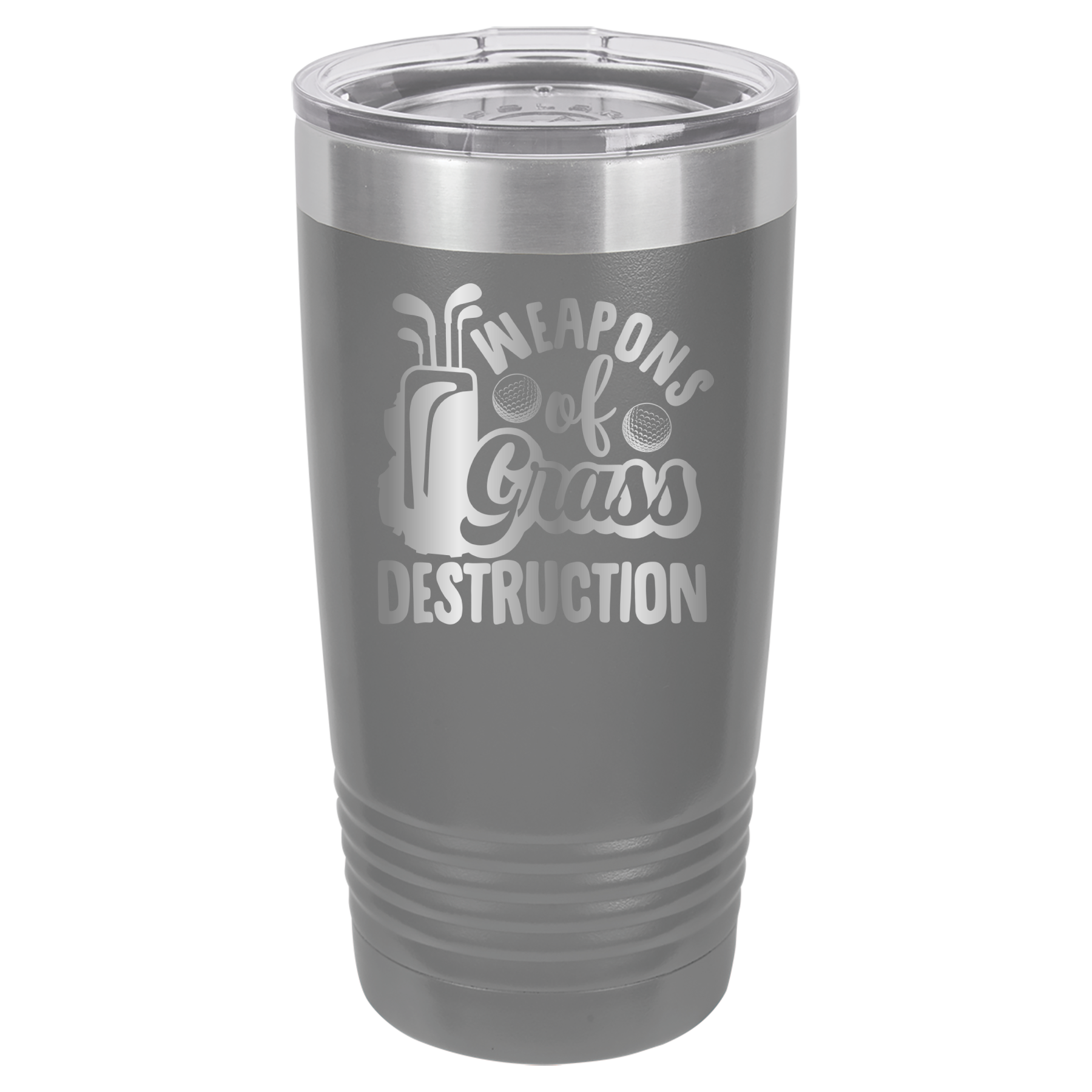 Weapons of Grass Destruction - Golf - 20oz Polar Camel Tumbler - Gray image