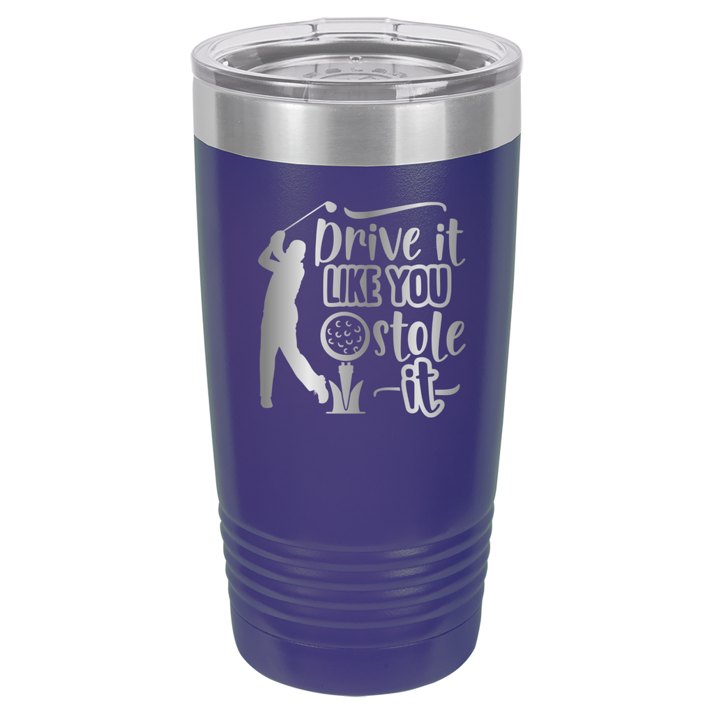 Drive It Like You Stole It (Male) - 20oz Polar Camel Tumbler - Golf image 13