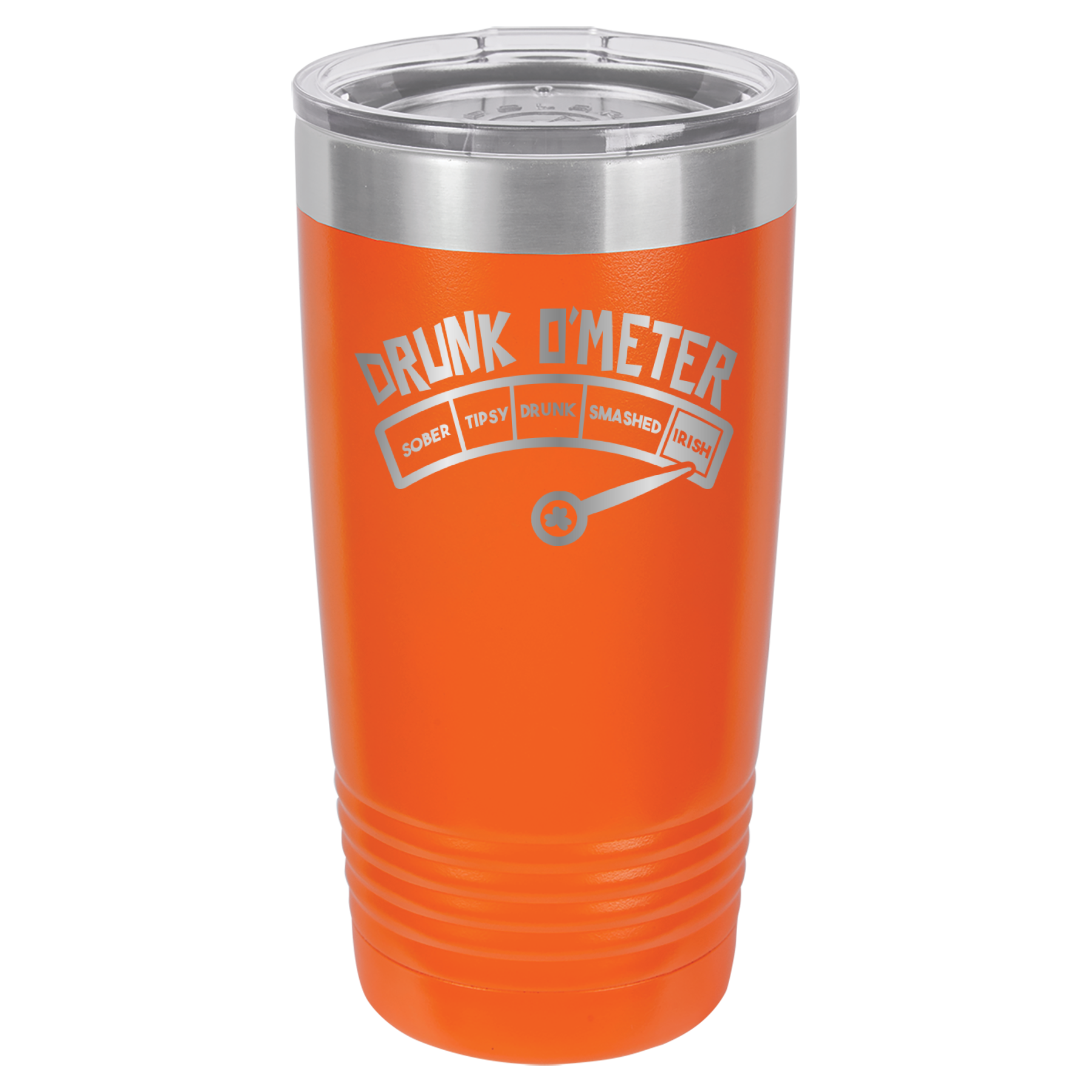 St. Patrick's Day Tumbler - How drunk?  Irish! - 20oz Tumbler - Orange image