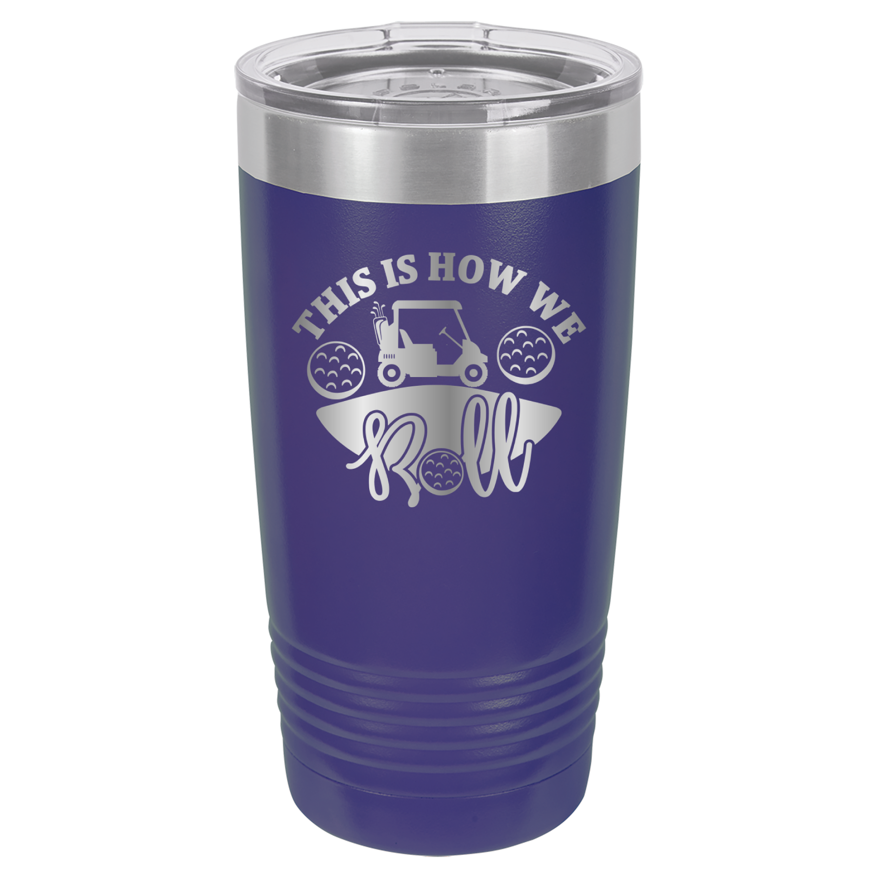 This Is How We Roll  -Golf - 20oz Polar Camel Tumbler - Purple image
