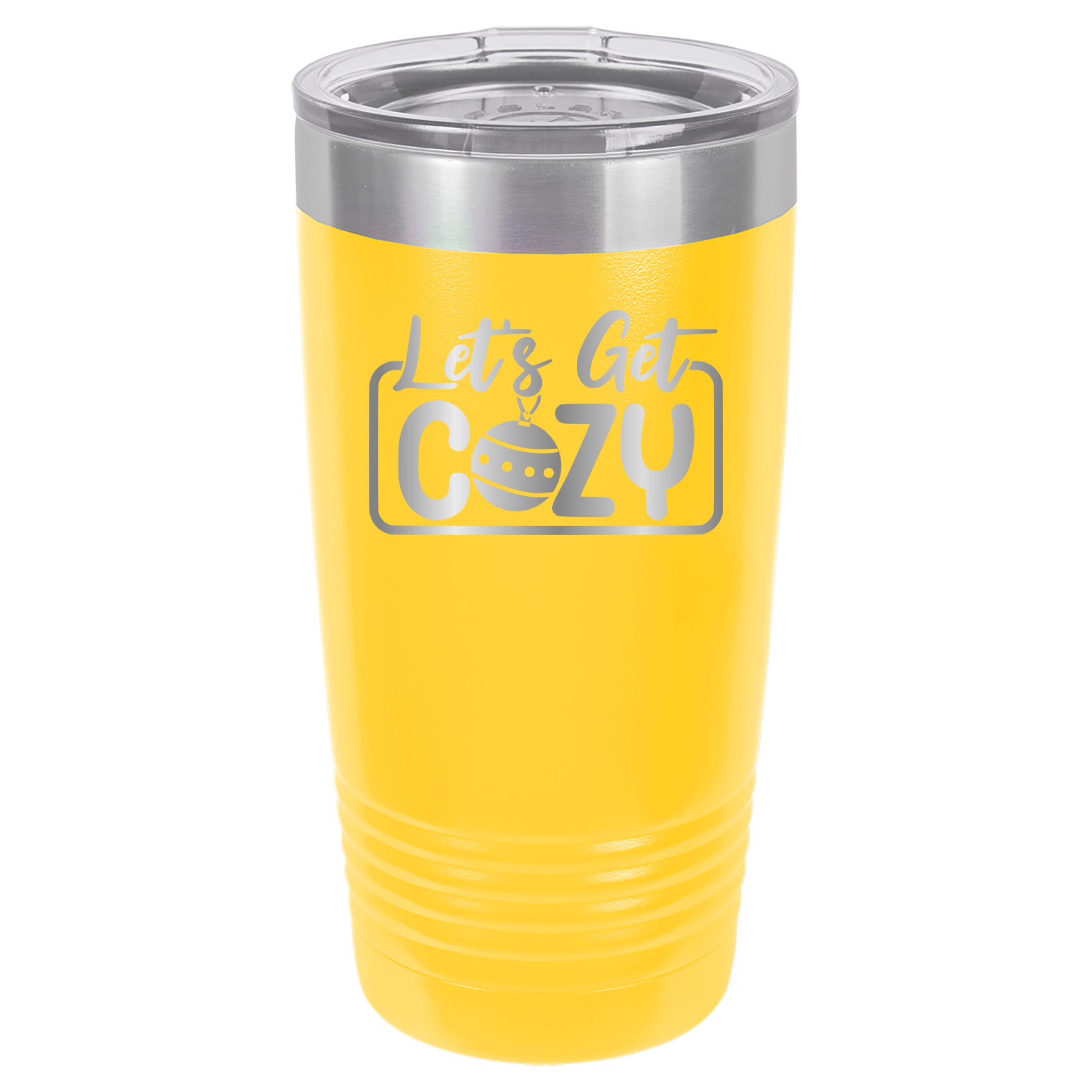 Let's Get Cozy - 20oz Polar Camel Tumbler - Yellow image