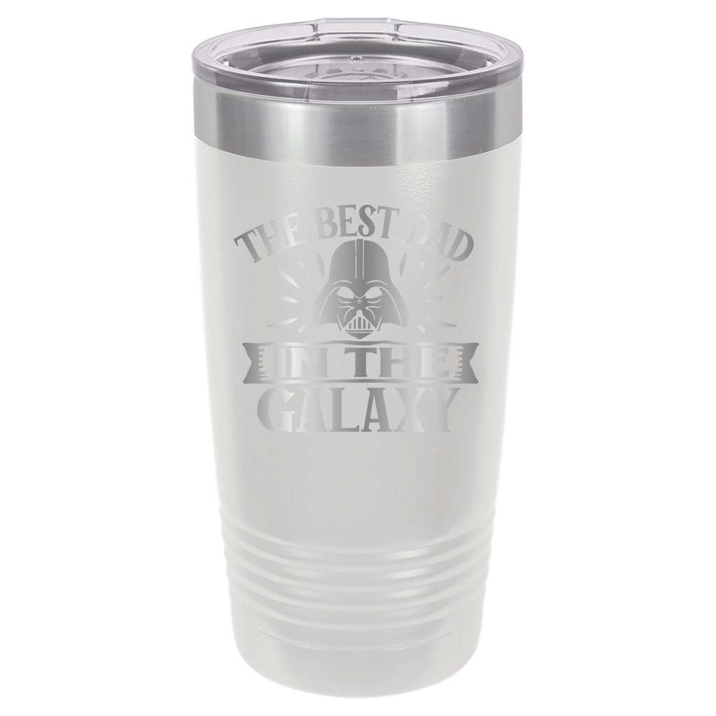 The Best Dad In The Galaxy - 20oz Polar Camel Tumbler - White image