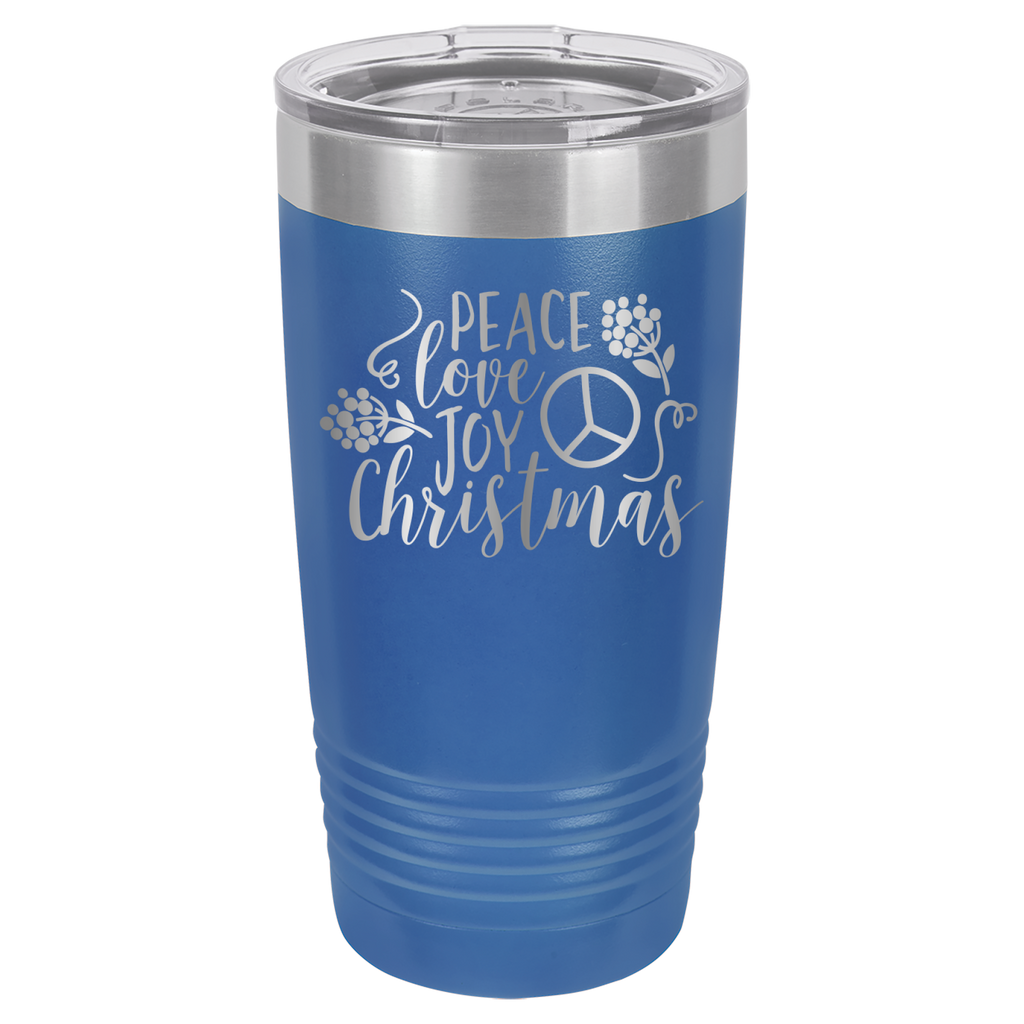Peace Love Joy - Christmas - 20oz Polar Camel Tumbler image 2