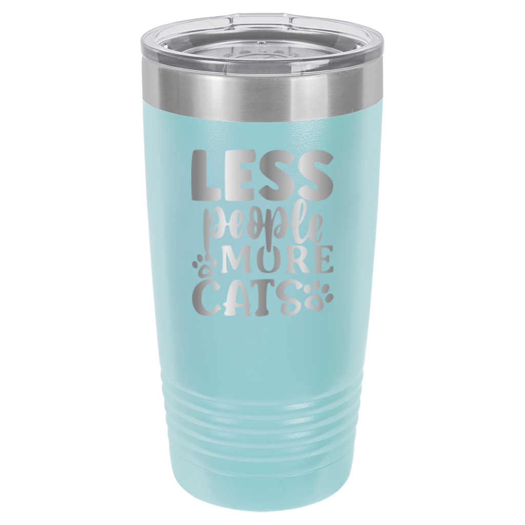 Less People More Cats - 20oz Polar Camel Tumbler image 12