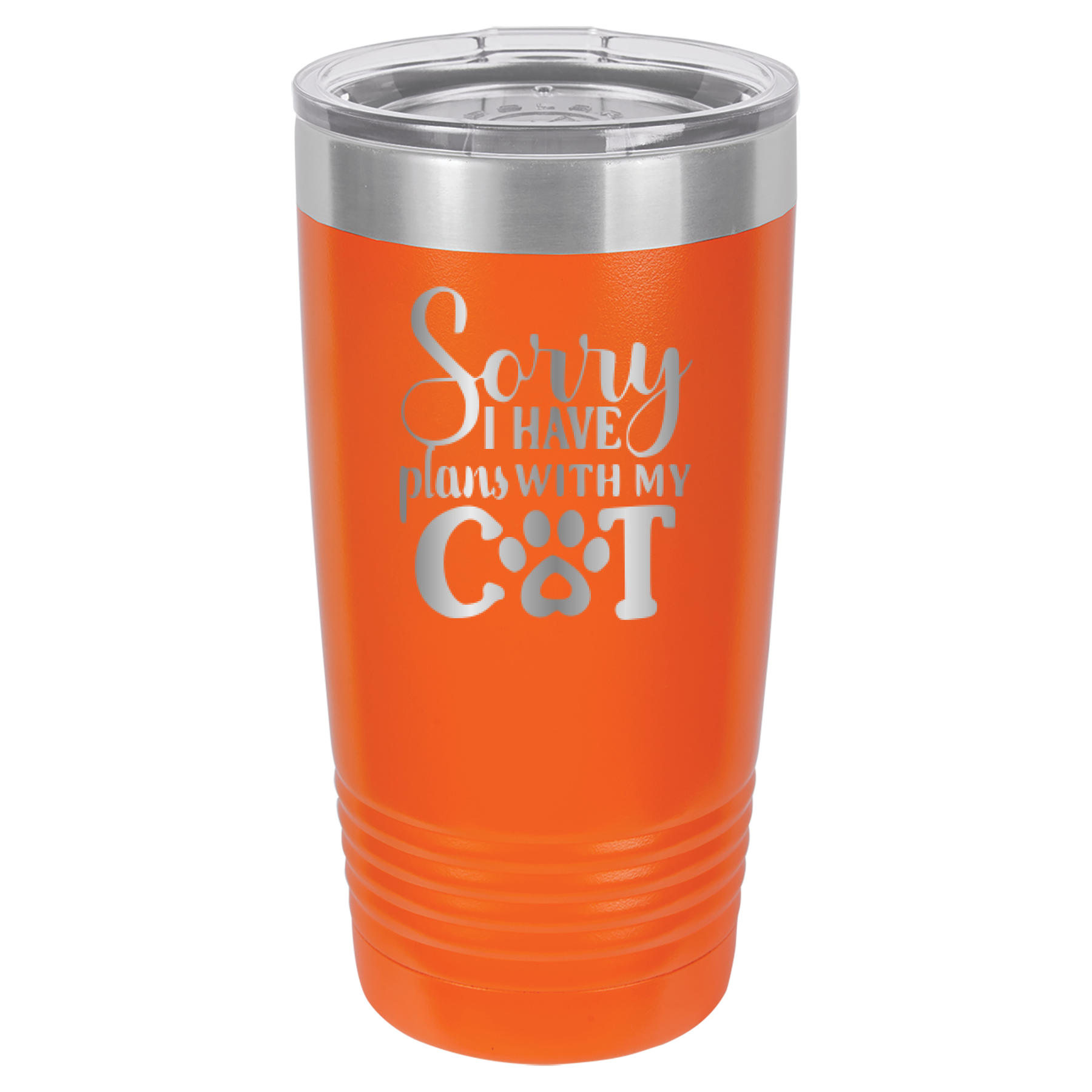Sorry I Have Plans With My Cat - 20oz Polar Camel Tumbler image 7