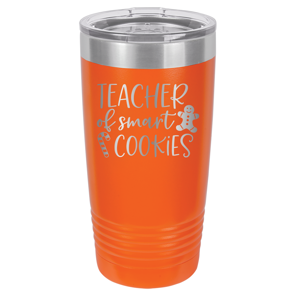 Teacher Of Smart Cookies - 20oz Polar Camel Tumbler - Orange image