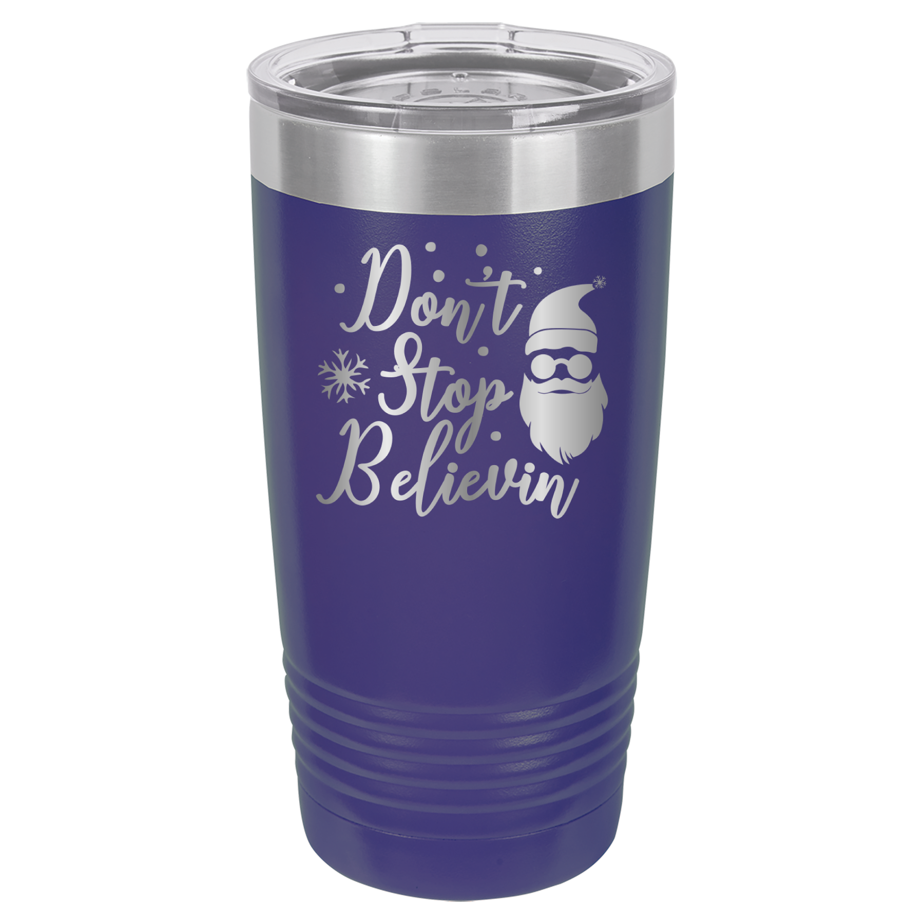 Don't Stop Believin - Santa Claus Christmas - 20oz Polar Camel Tumbler image 13