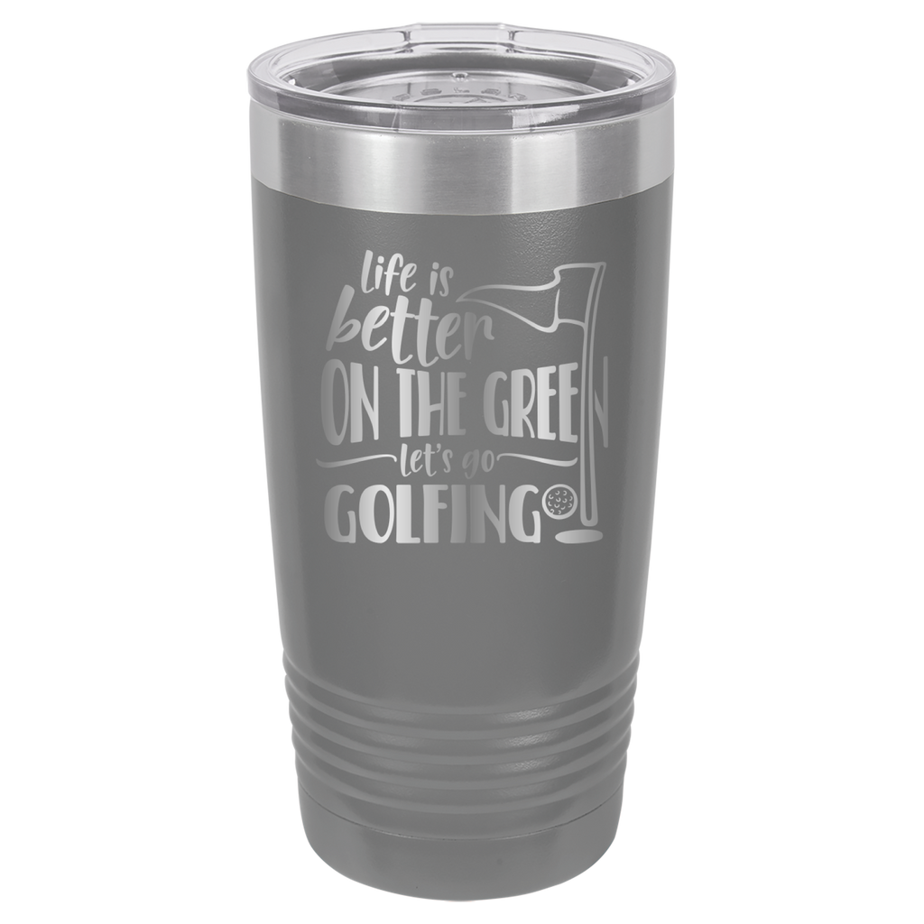 Life Is Better On The Green, Let's Go Golfing - 20oz Polar Camel Tumbler image 4