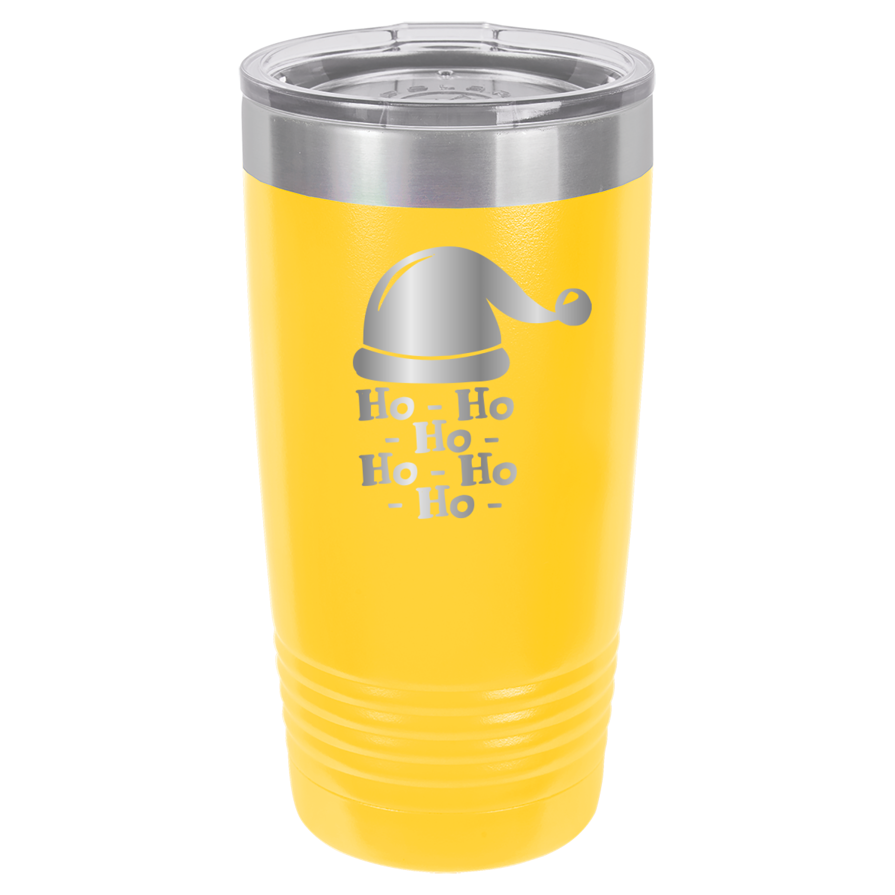 Ho Ho Ho Santa Claus Christmas - 20oz Polar Camel Tumbler - Yellow image
