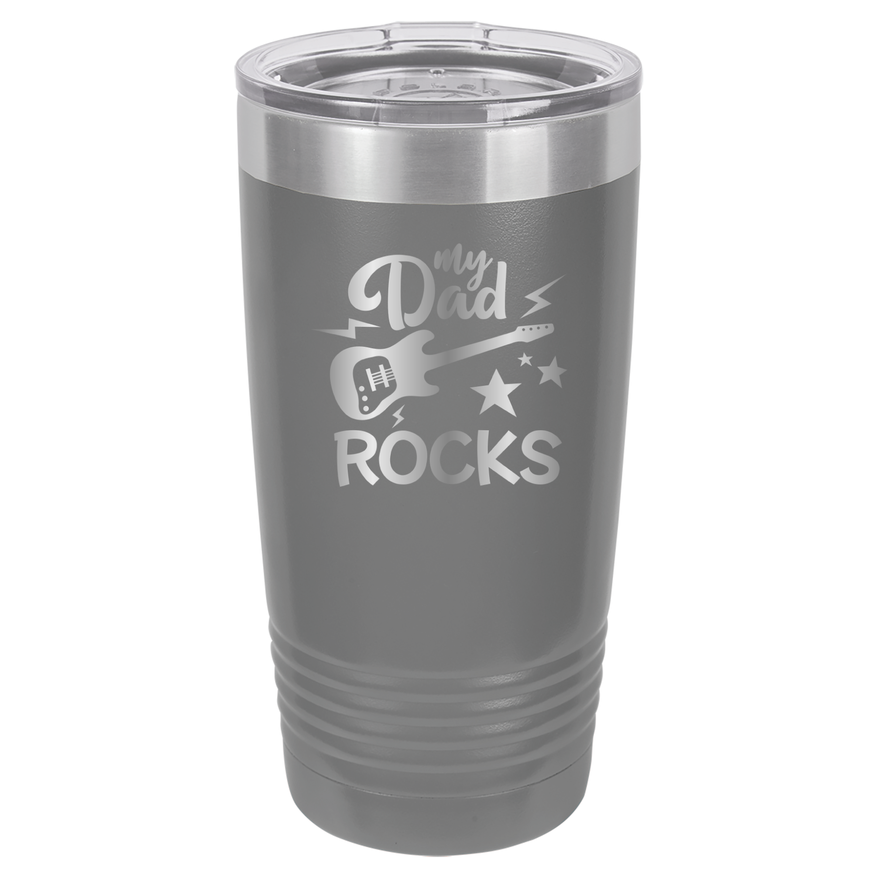 My Dad Rocks - 20oz Polar Camel Tumbler - Gray image