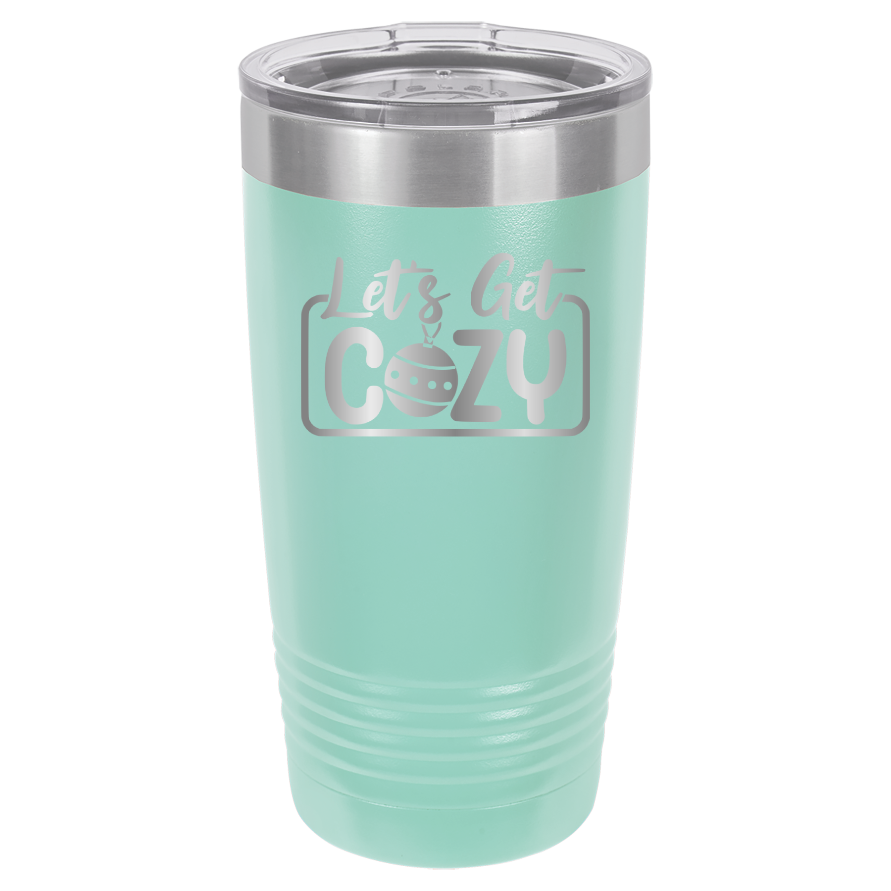 Let's Get Cozy - 20oz Polar Camel Tumbler - Teal image