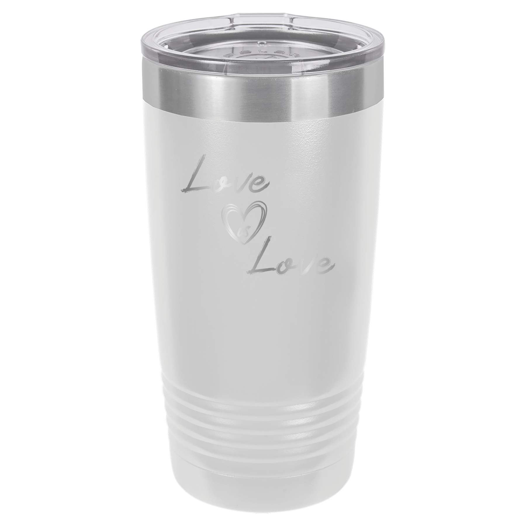 Love is Love - 20oz Polar Camel Tumbler - Pride - White image