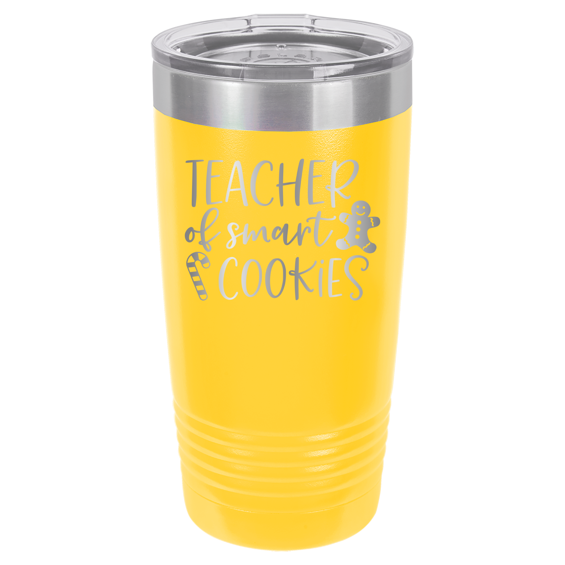Teacher Of Smart Cookies - 20oz Polar Camel Tumbler - Yellow image