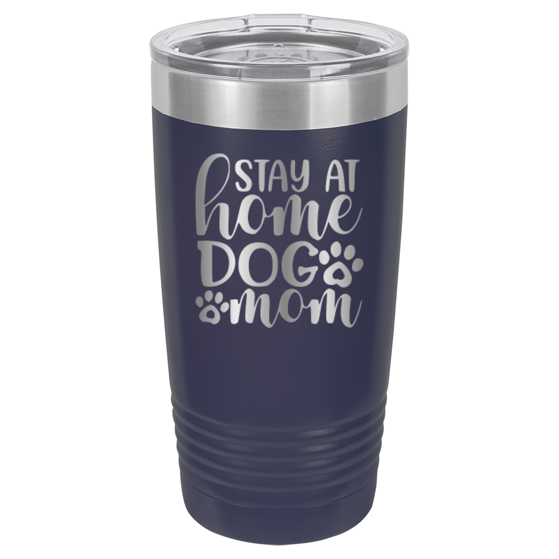 Stay At Home Dog Mom - 20oz Polar Camel Tumbler - Navy image