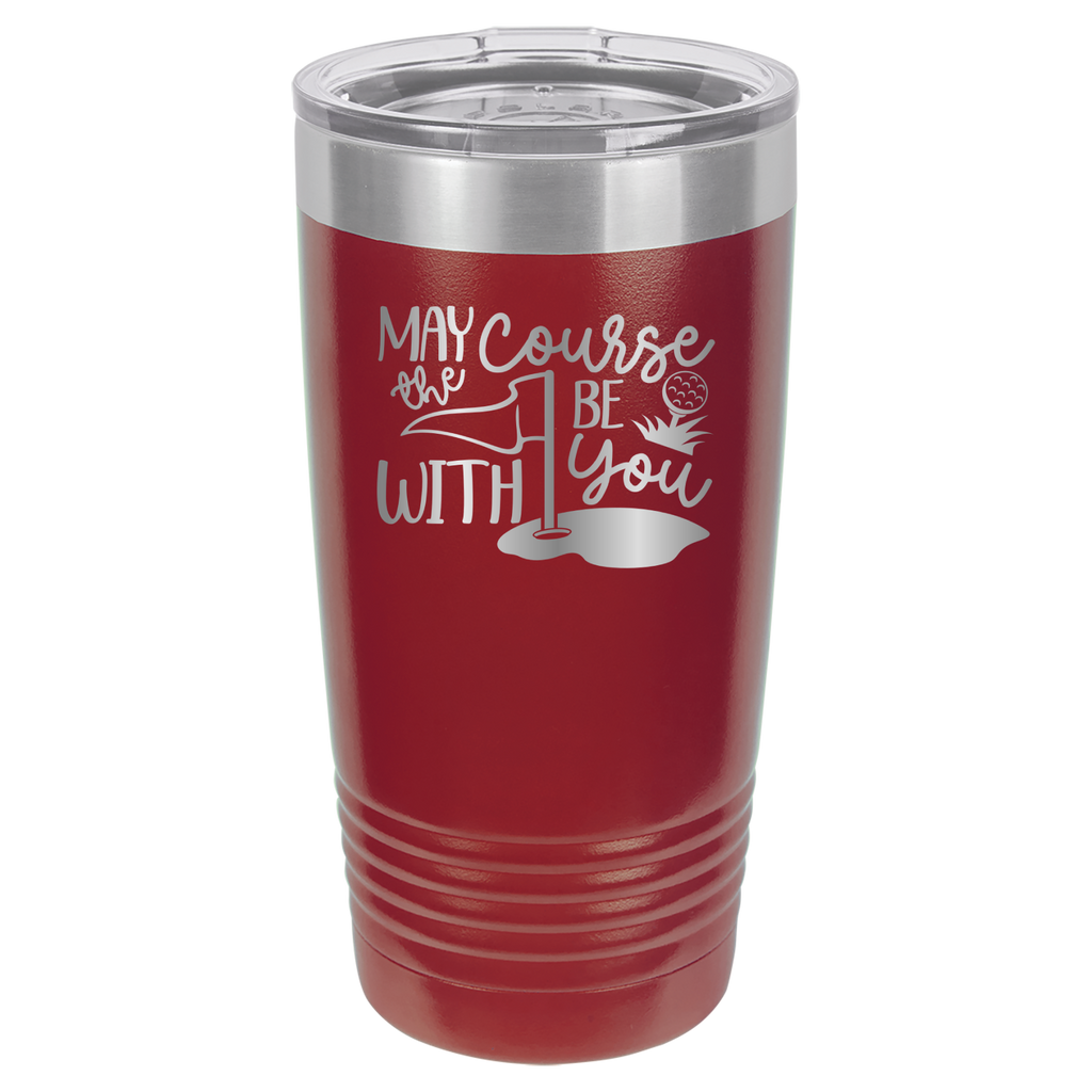 May The Course Be With You - Golf - 20oz Polar Camel Tumbler image 8
