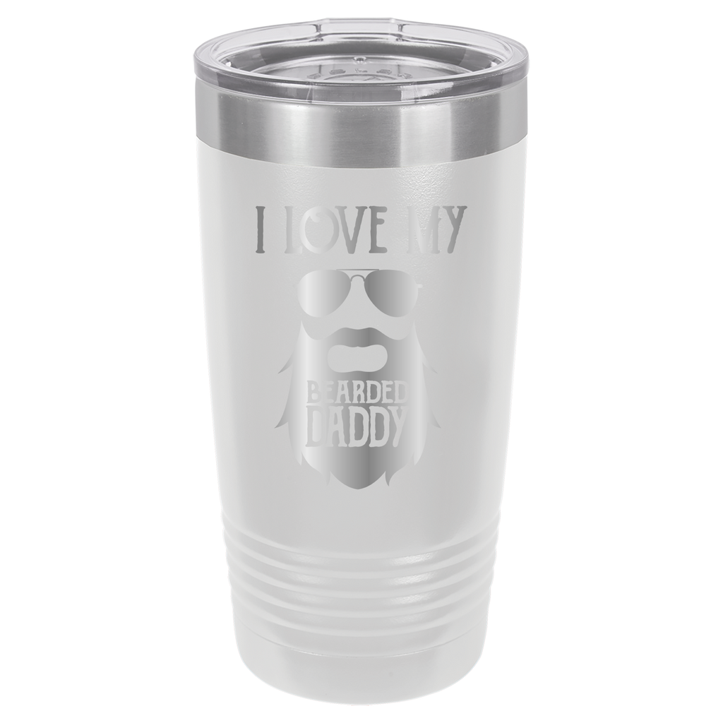 I Love My Bearded Daddy - 20oz Polar Camel Tumbler - White image