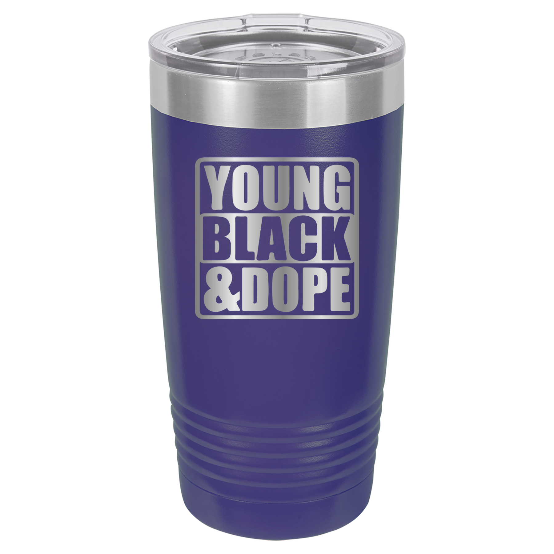 Young, Black, and Dope - 20oz Polar Camel Tumbler - Purple image