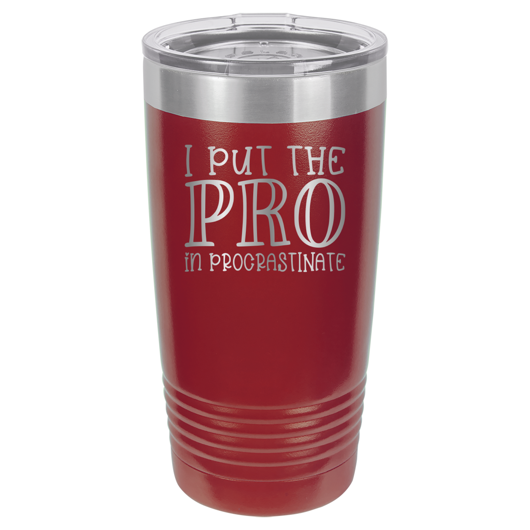 I Put the PRO in Procrastinate - Polar Camel 20oz Tumbler image 0