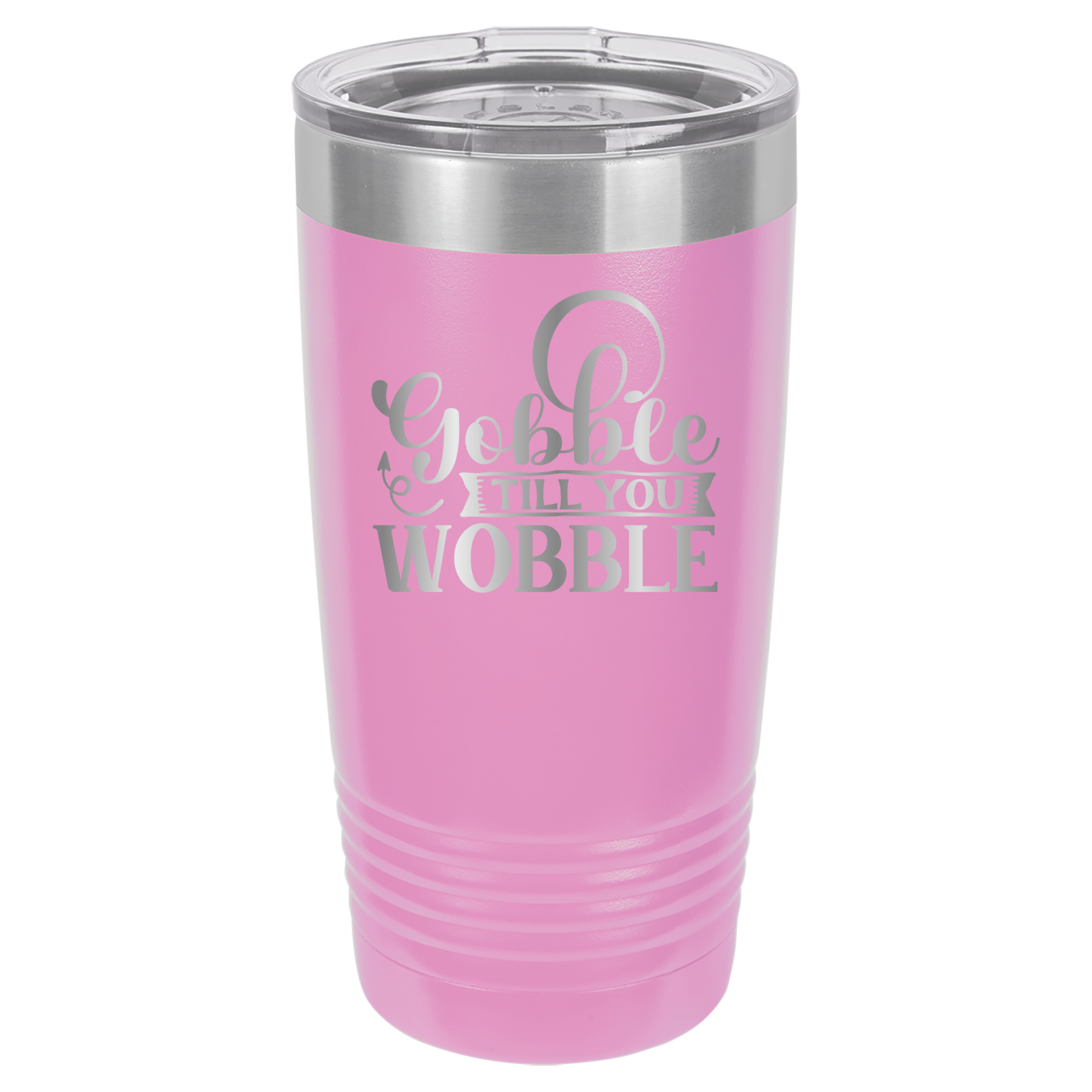 Gobble Til You Wobble - 20oz Polar Camel Tumbler - Light Purple image
