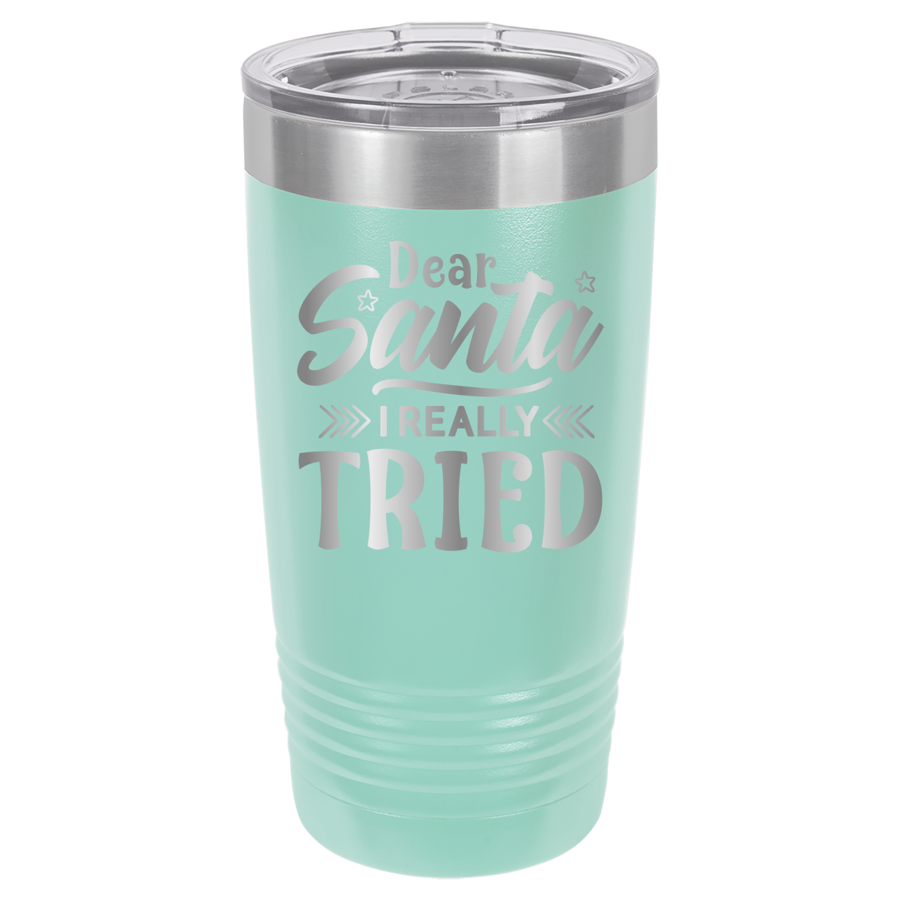 Dear Santa I Really Tried - 20oz Polar Camel Tumbler image 4