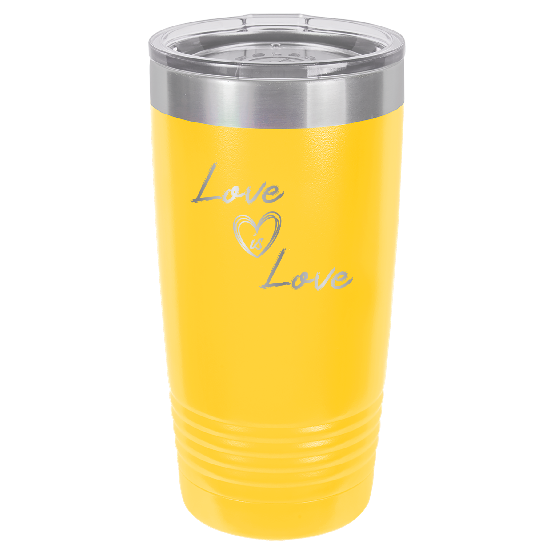 Love is Love - 20oz Polar Camel Tumbler - Pride - Yellow image