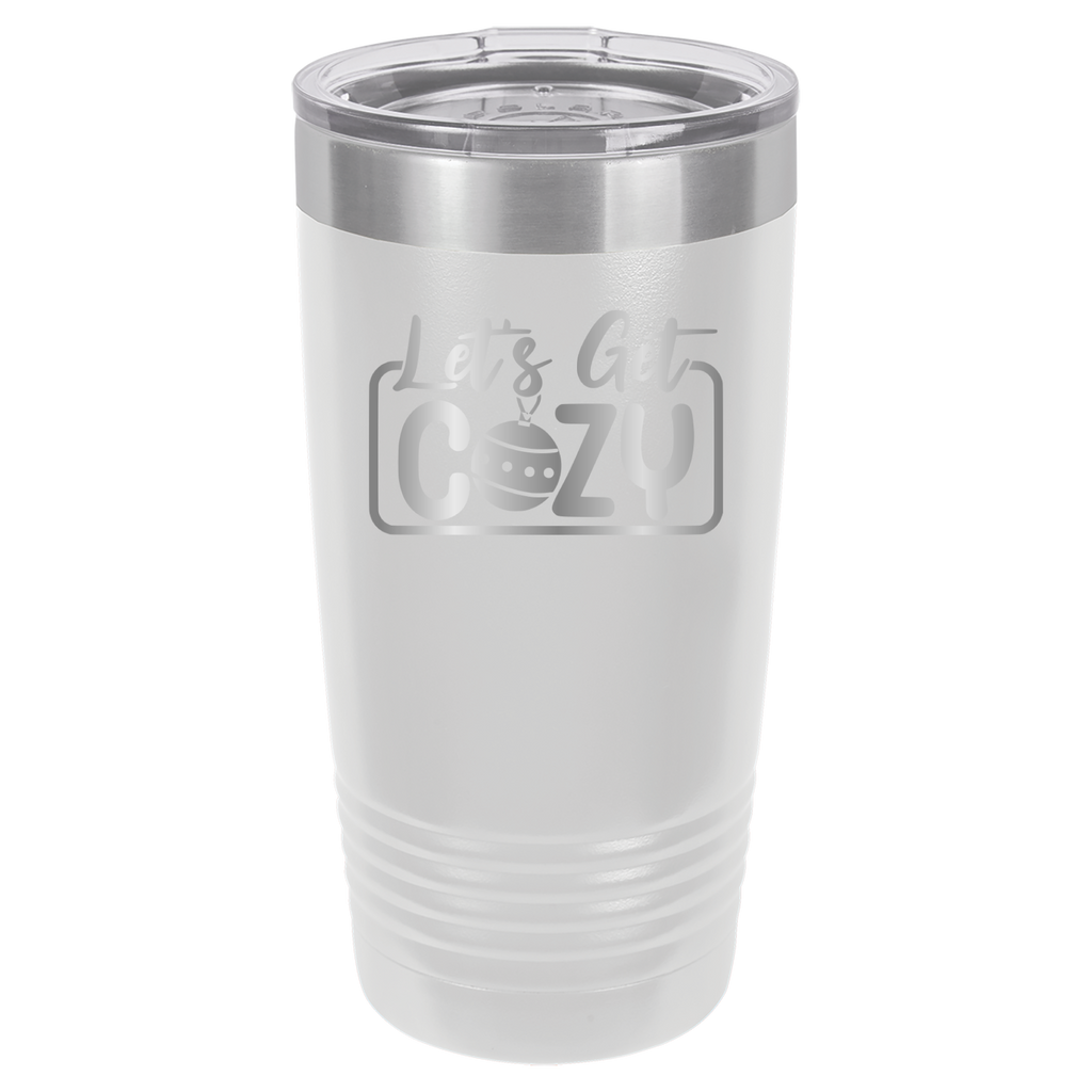 Let's Get Cozy - 20oz Polar Camel Tumbler - White image