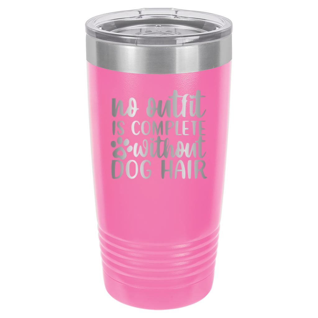 No Outfit Is Complete Without Dog Hair - 20oz Polar Camel Tumbler - Pink image