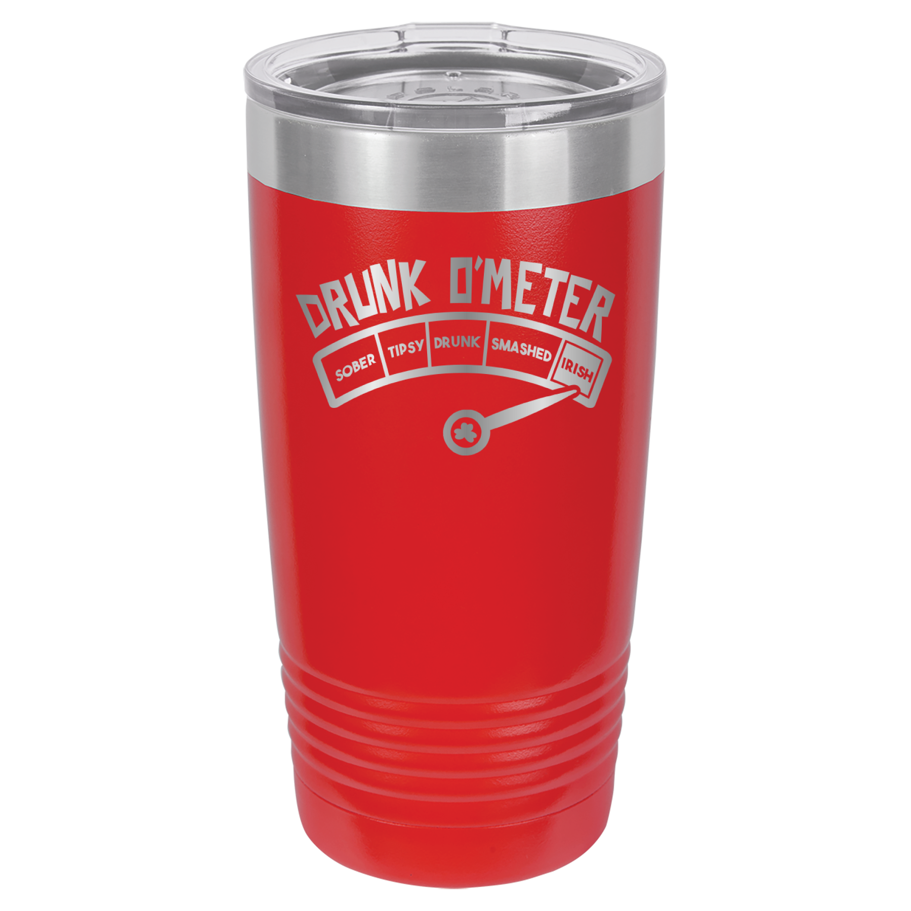 St. Patrick's Day Tumbler - How drunk?  Irish! - 20oz Tumbler - Red image