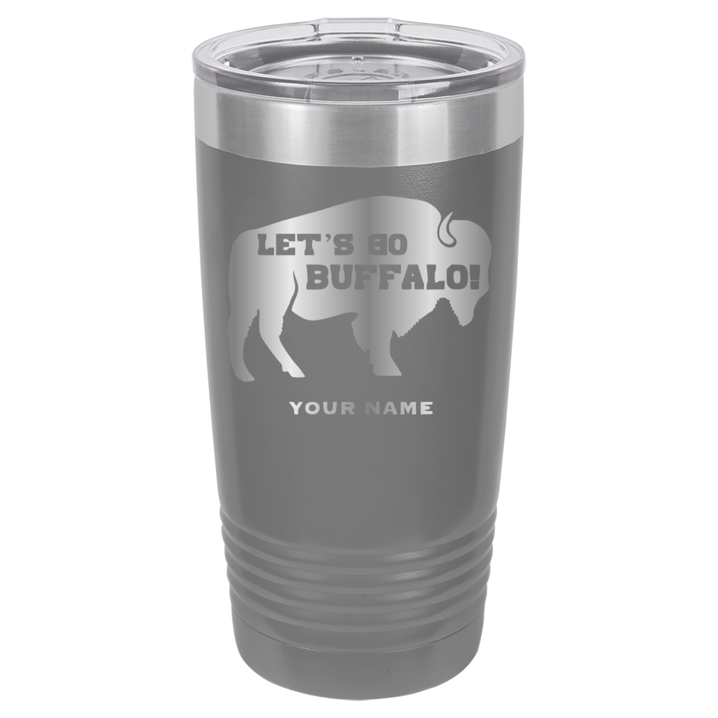 Let's Go Buffalo - 20oz Polar Camel Tumbler - Personalization Available - Buffalo Bills image 4