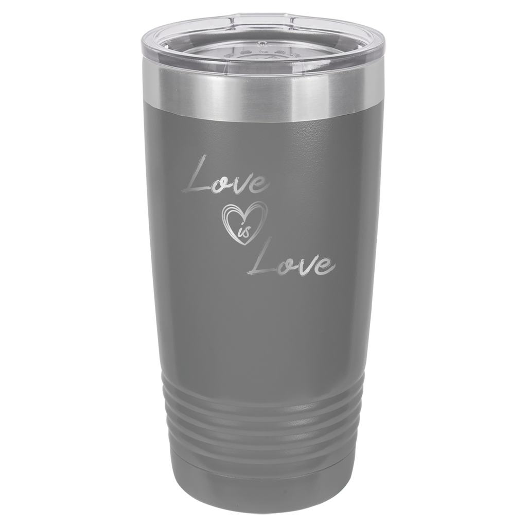 Love is Love - 20oz Polar Camel Tumbler - Pride - Gray image