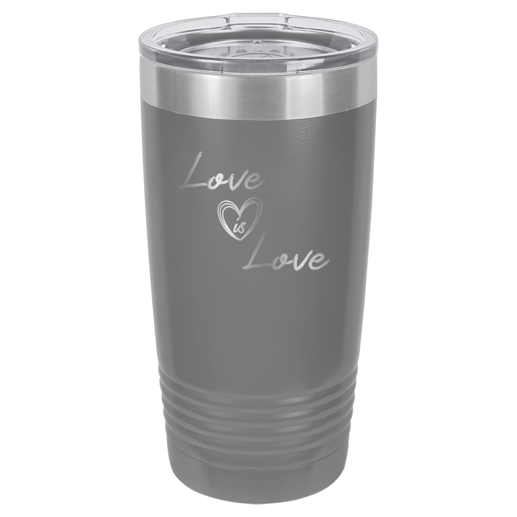 Love is Love - 20oz Polar Camel Tumbler - Pride - Gray image