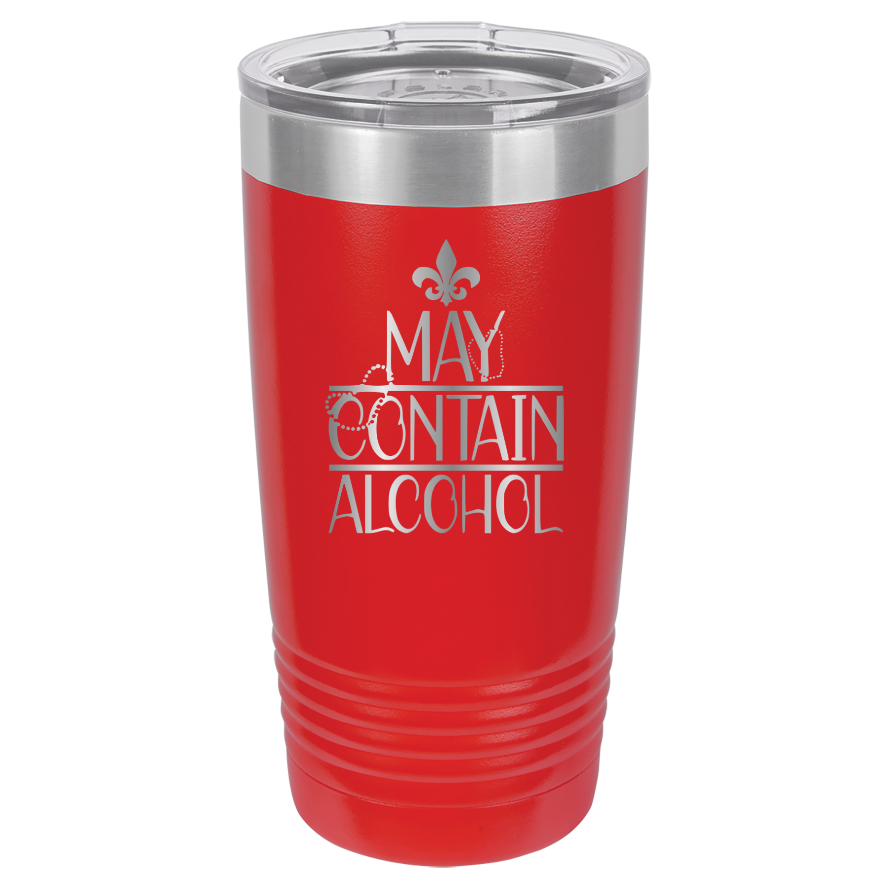 May Contain Alcohol - Mardi Gras, New Orleans, NOLA - 20oz Polar Camel Tumbler image 1