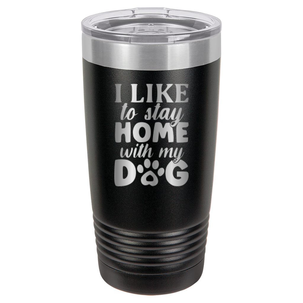 I Like To Stay Home With My Dog - 20oz Polar Camel Tumbler image 17