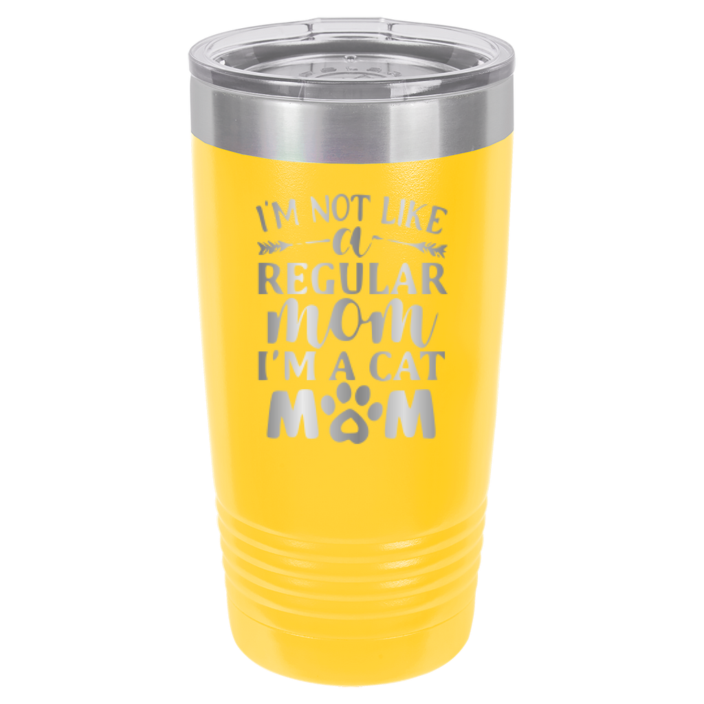 I'm Not Like A Regular Mom, I'm A Cat Mom - 20oz Polar Camel Tumbler image 2
