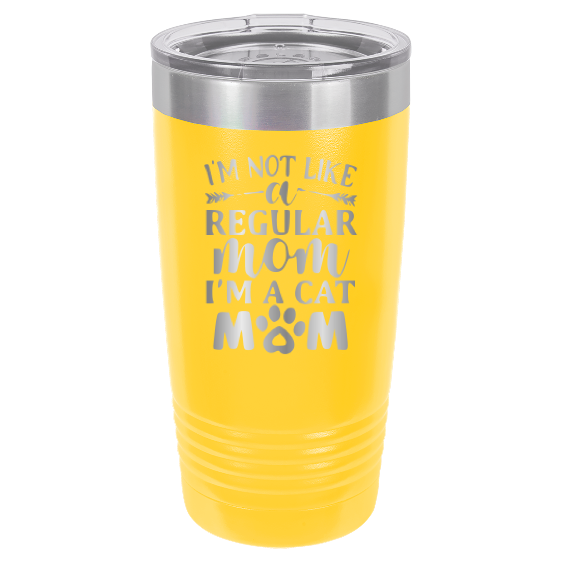 I'm Not Like A Regular Mom, I'm A Cat Mom - 20oz Polar Camel Tumbler image 2