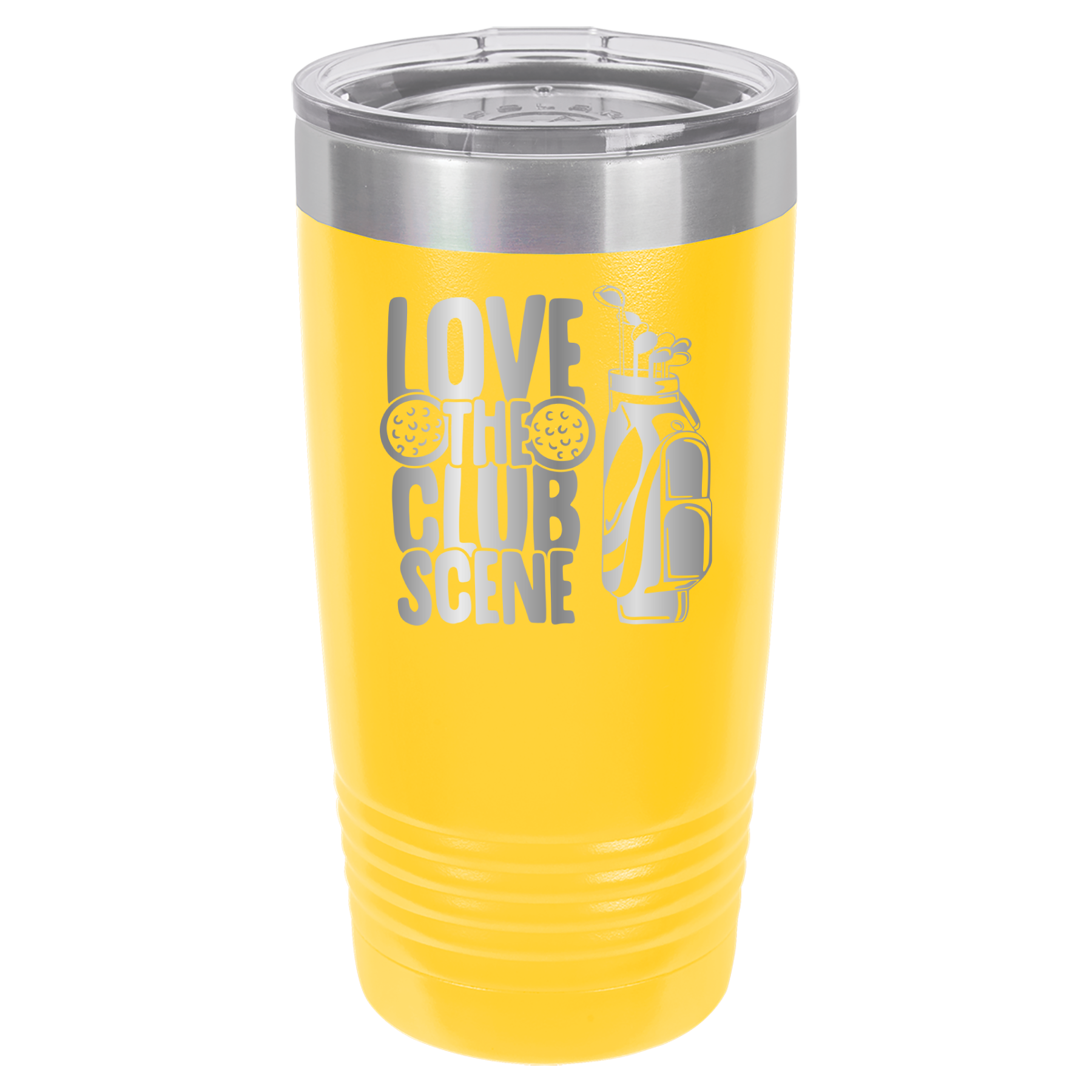 Love The Club Scene - Golf - 20oz Polar Camel Tumbler - Yellow image