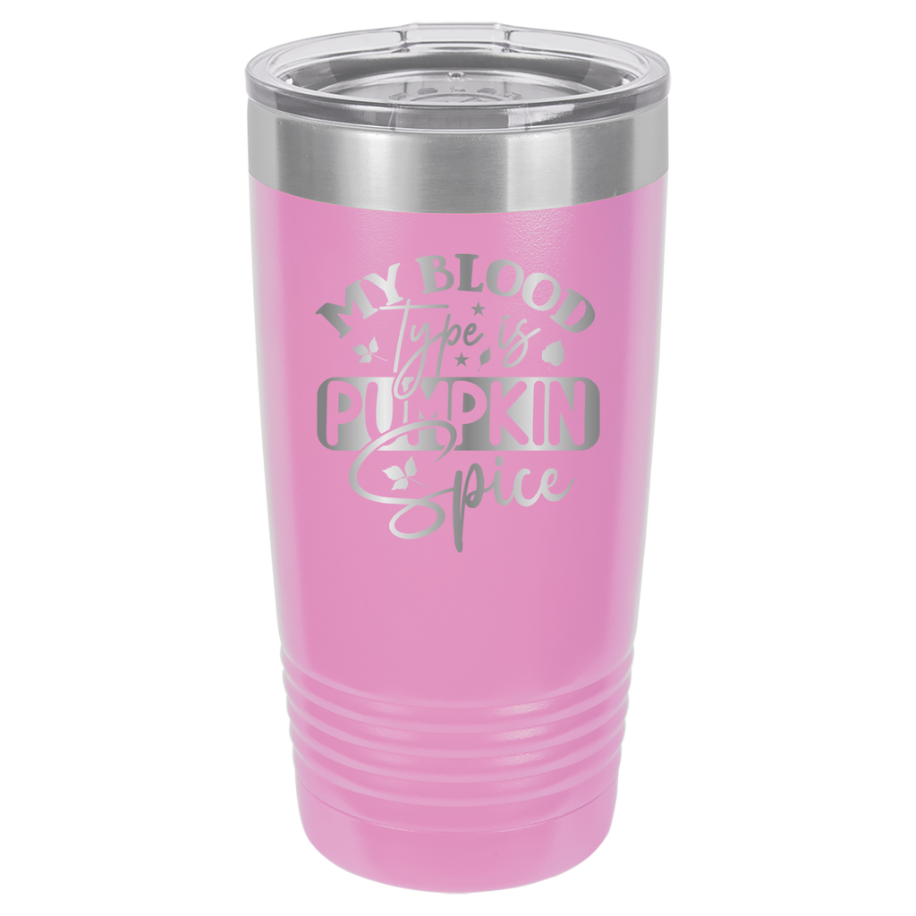 My Blood Type Is Pumpkin Spice - 20oz Polar Camel Tumbler image 7