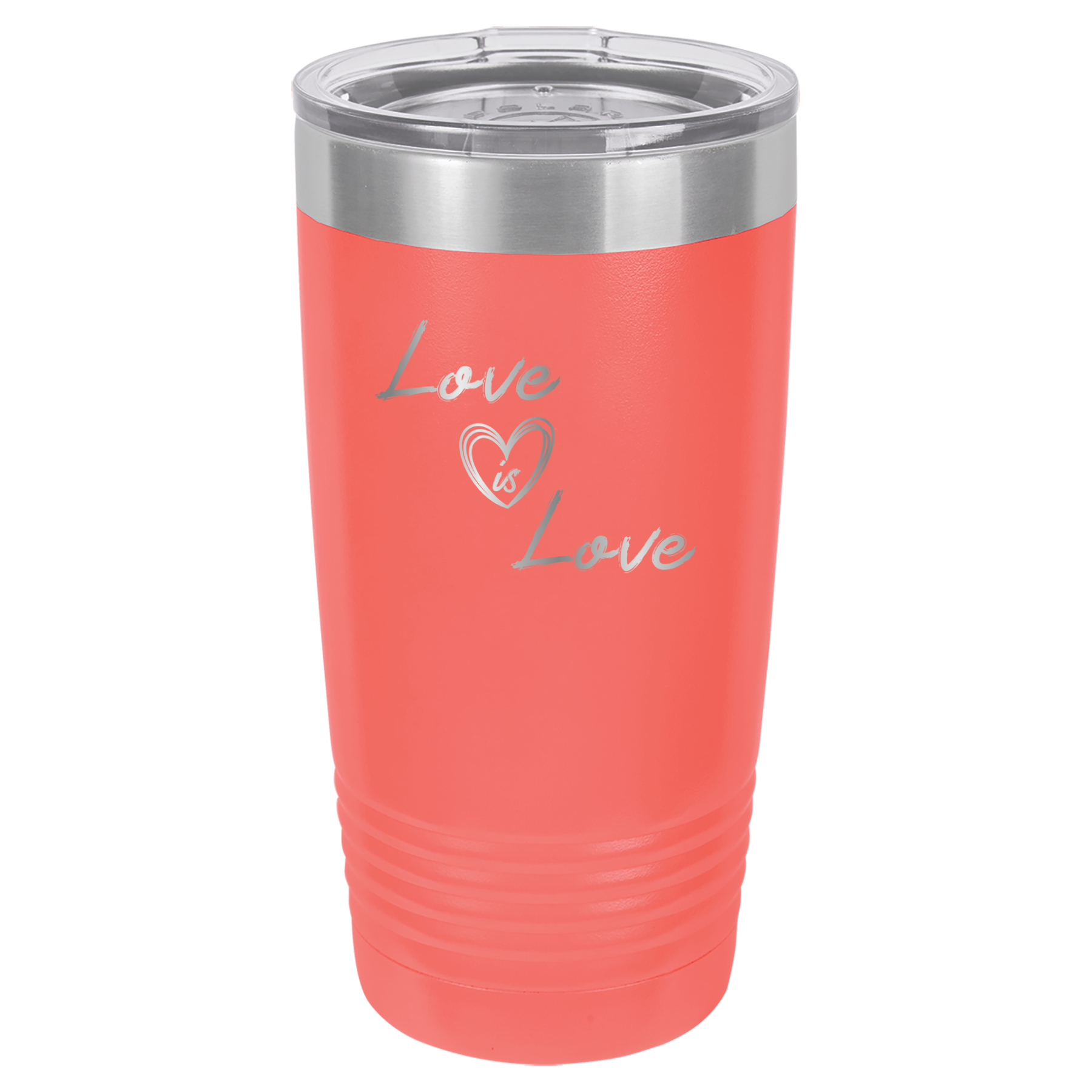 Love is Love - 20oz Polar Camel Tumbler - Pride - Coral image