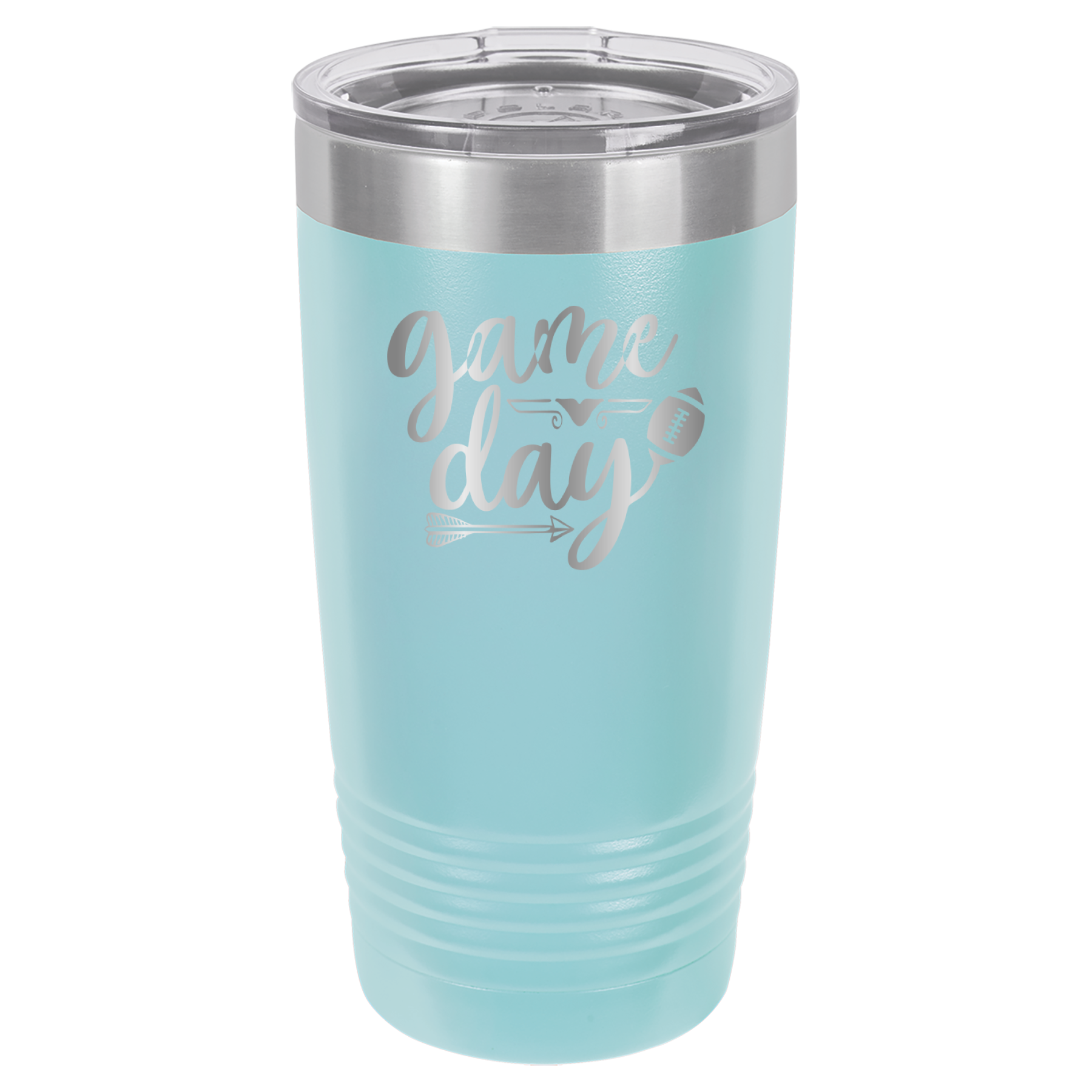 Game Day - Football - 20oz Polar Camel Tumbler - Light Blue image